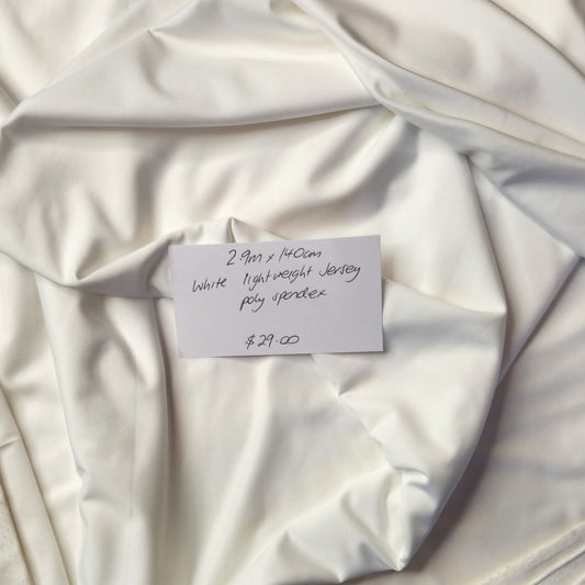 2.9m White lightweight jersey