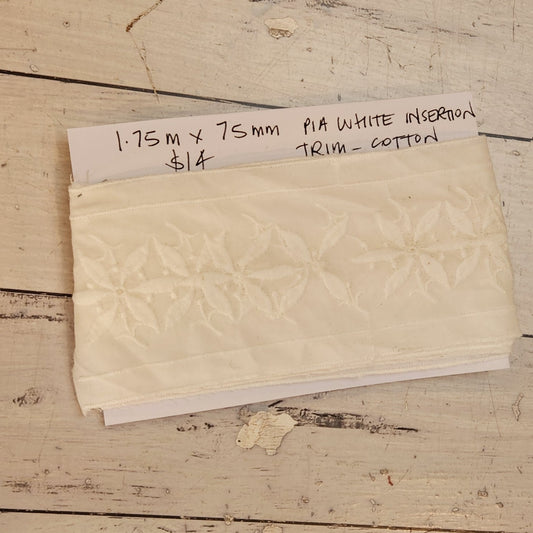 1.75m Pia white insertion trim