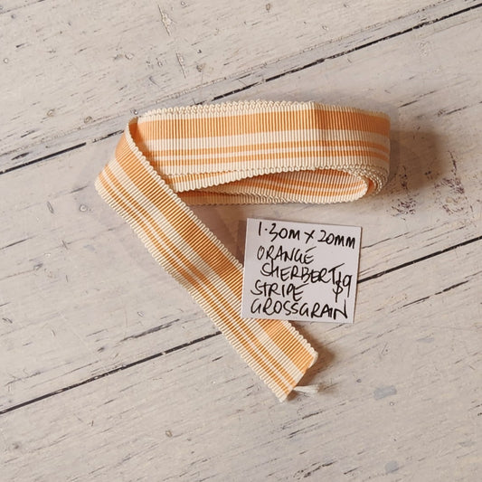 1.3m Orange sherbert grossgrain