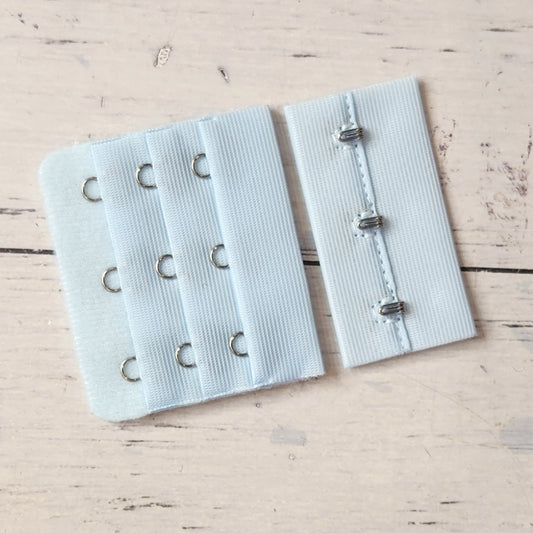 sky blue 55mm 3 Hook Bra Back