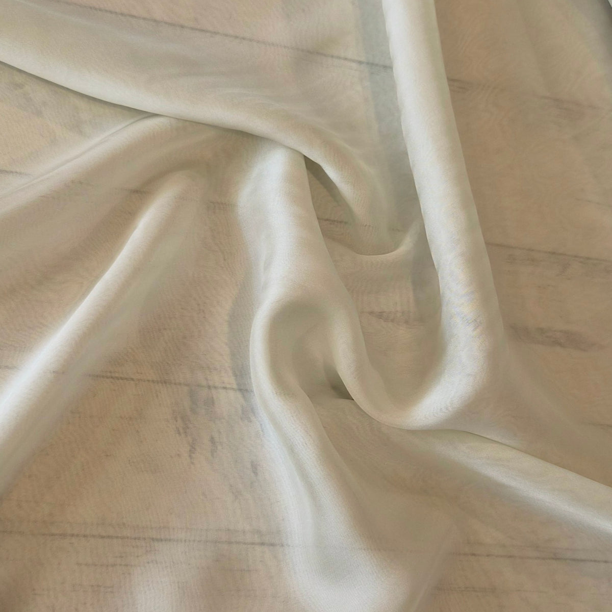 Pale mint silk chiffon