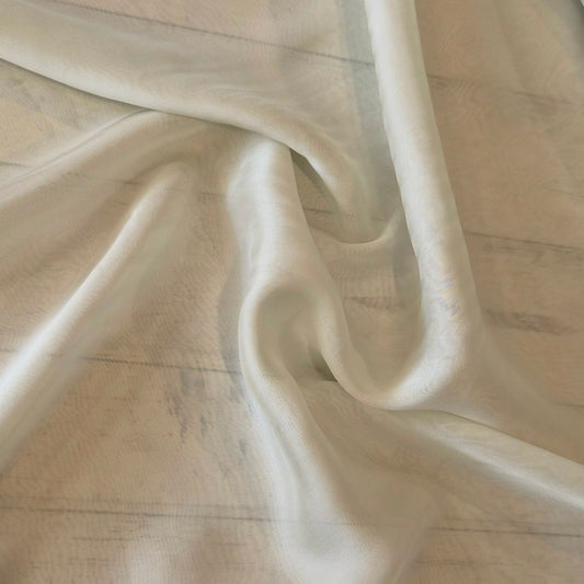 Pale mint silk chiffon