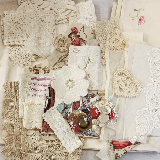 Raspberry cream slow stitch