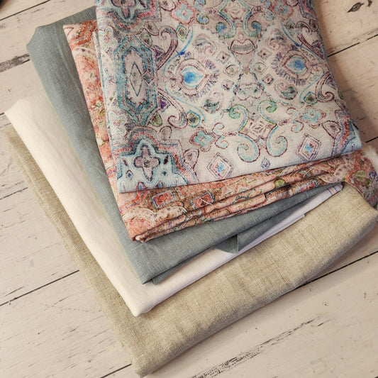 11. 5 pieces assorted linen