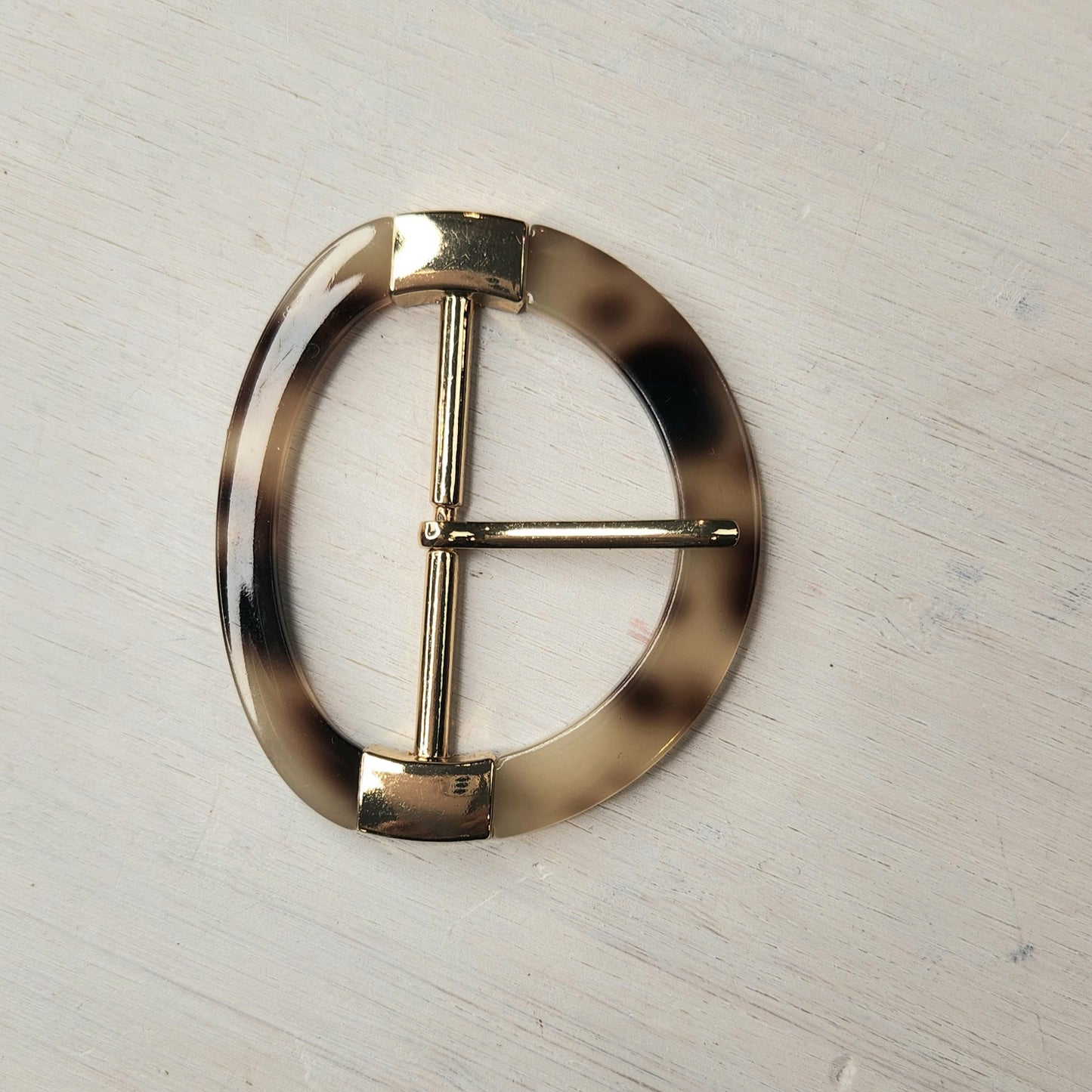 Modern oval resin buckle