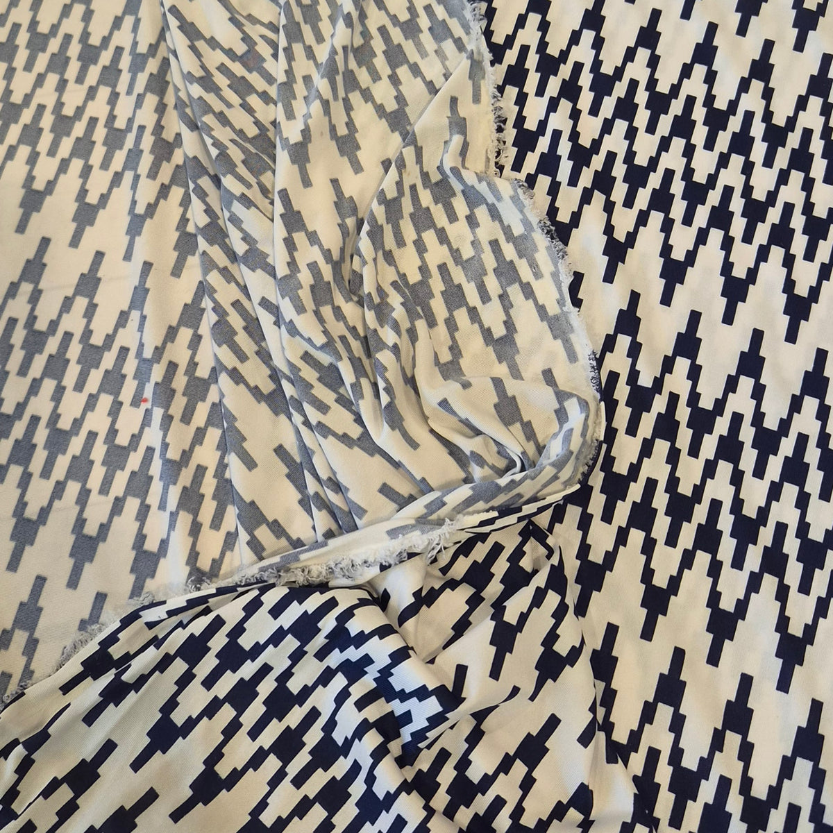 Stair step jersey knit