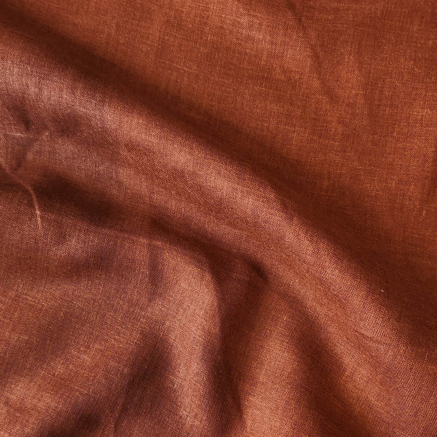 Rust red lightweight linen