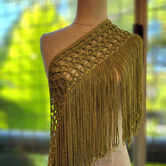 Isabella olive fringe