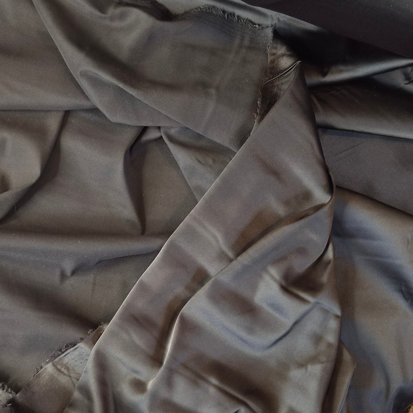Alma Black stretch satin