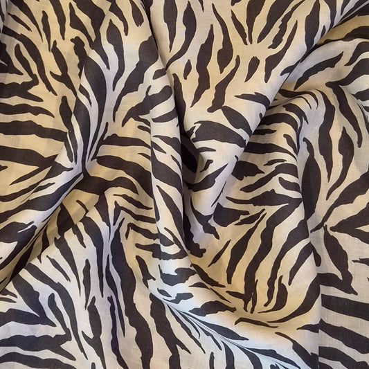 Neutral tiger linen