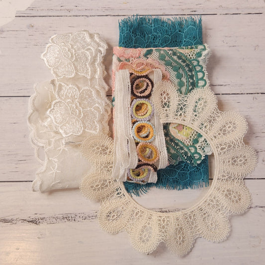 6 pieces Assorted lace