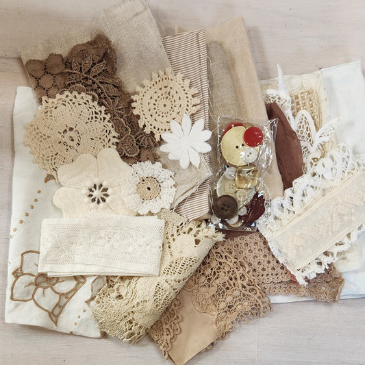 Mocha cream slow stitch