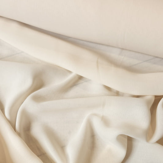 Tilly natural cream georgette