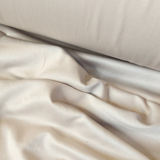 Creme delusted satin