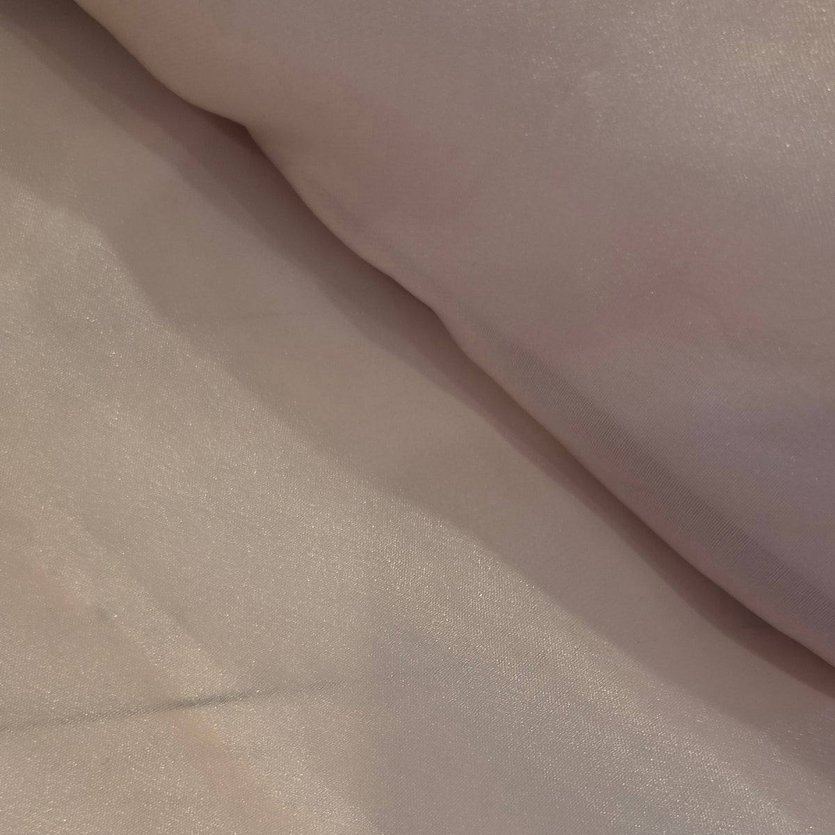 Dusty pink crystal organza