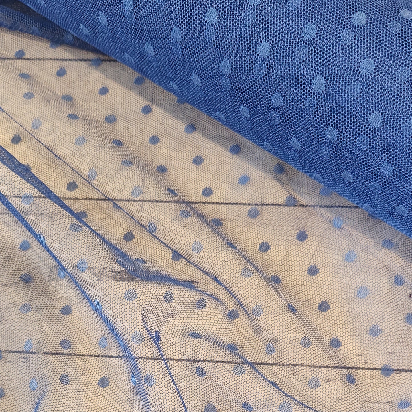 Cobalt hail Spotted Tulle