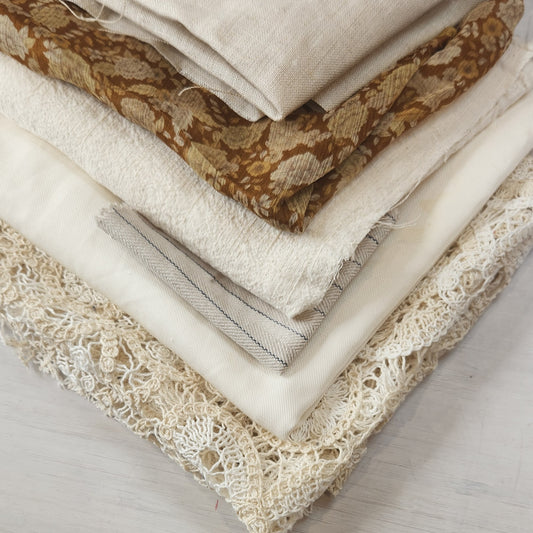 20. Assorted linen, lace and viscose  sample pack