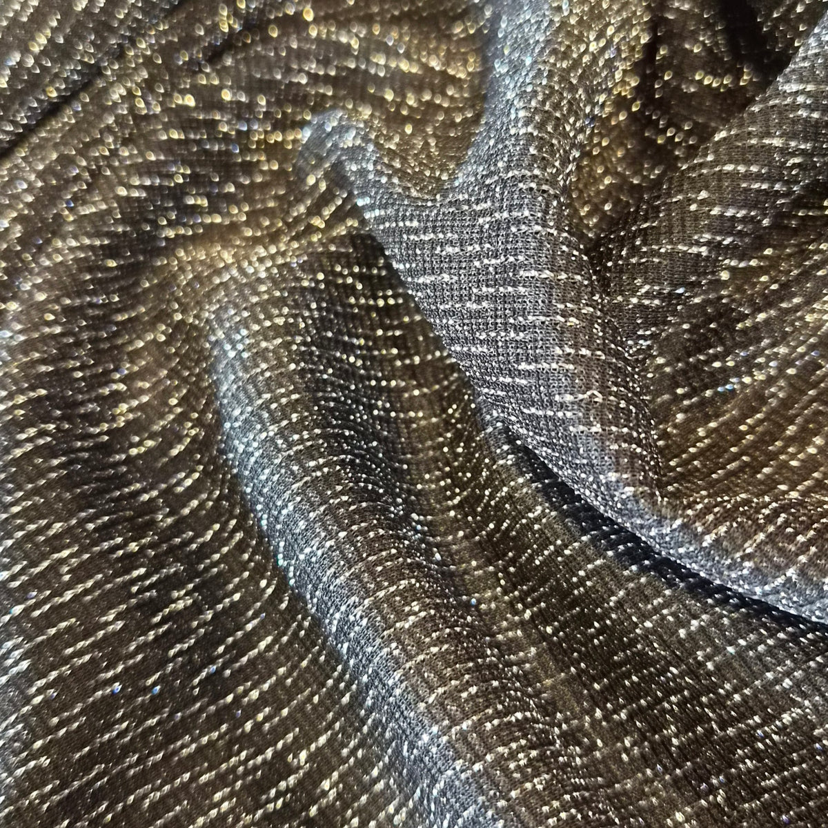 Silver Zig Zag mesh knit