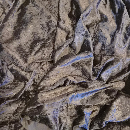 3m Black crushed velvet