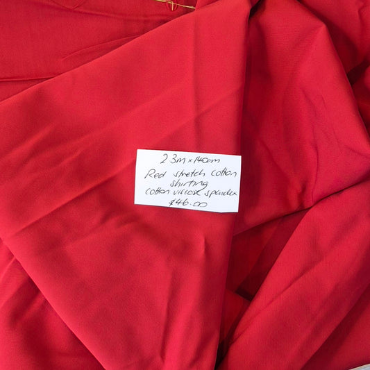 2.3 Red stretch viscose