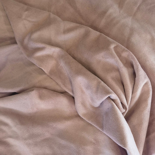 90cm Dusty pink faux suede