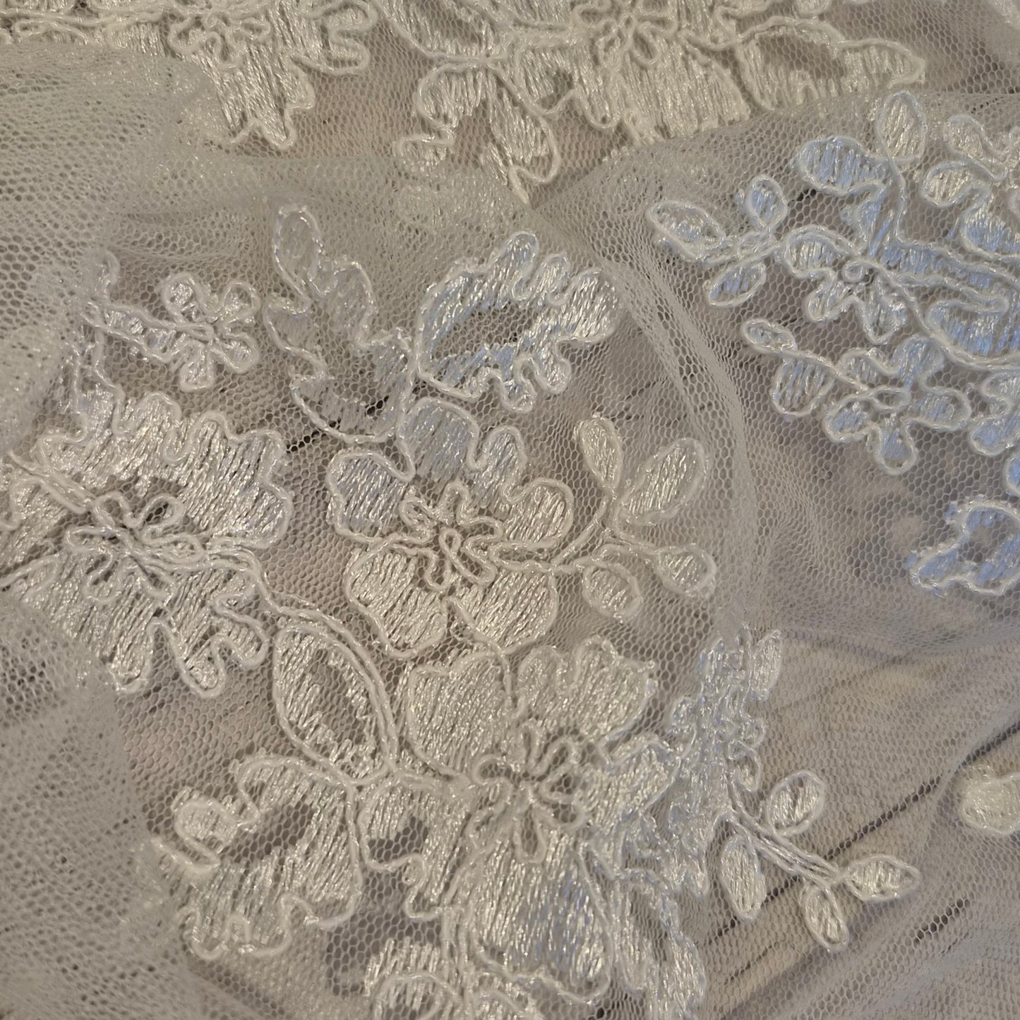 1.25m ivory Corded lace