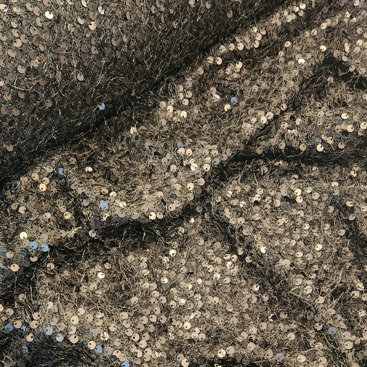 Fuzzy sequin knit