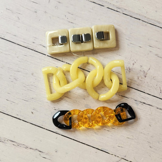 Collection of metal and plastic embellishments
