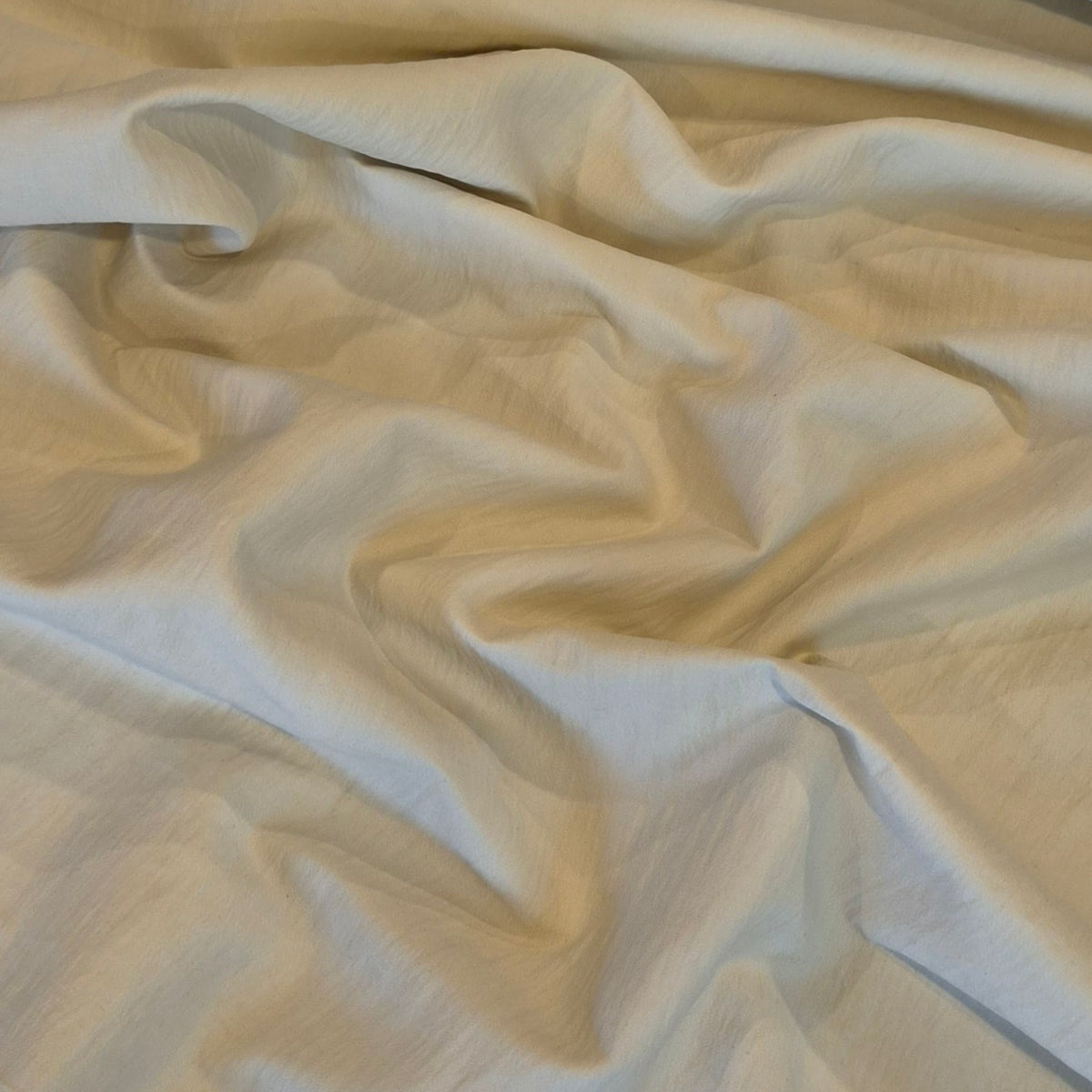 Cream crinkle cotton