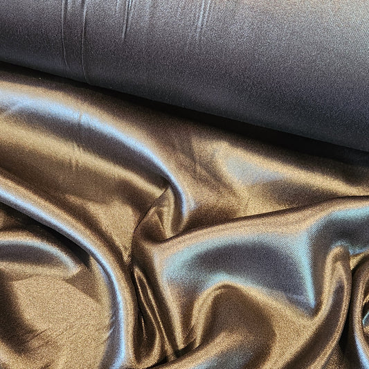 Inky coated crepe de chine