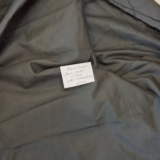 80cm Black stretch suiting