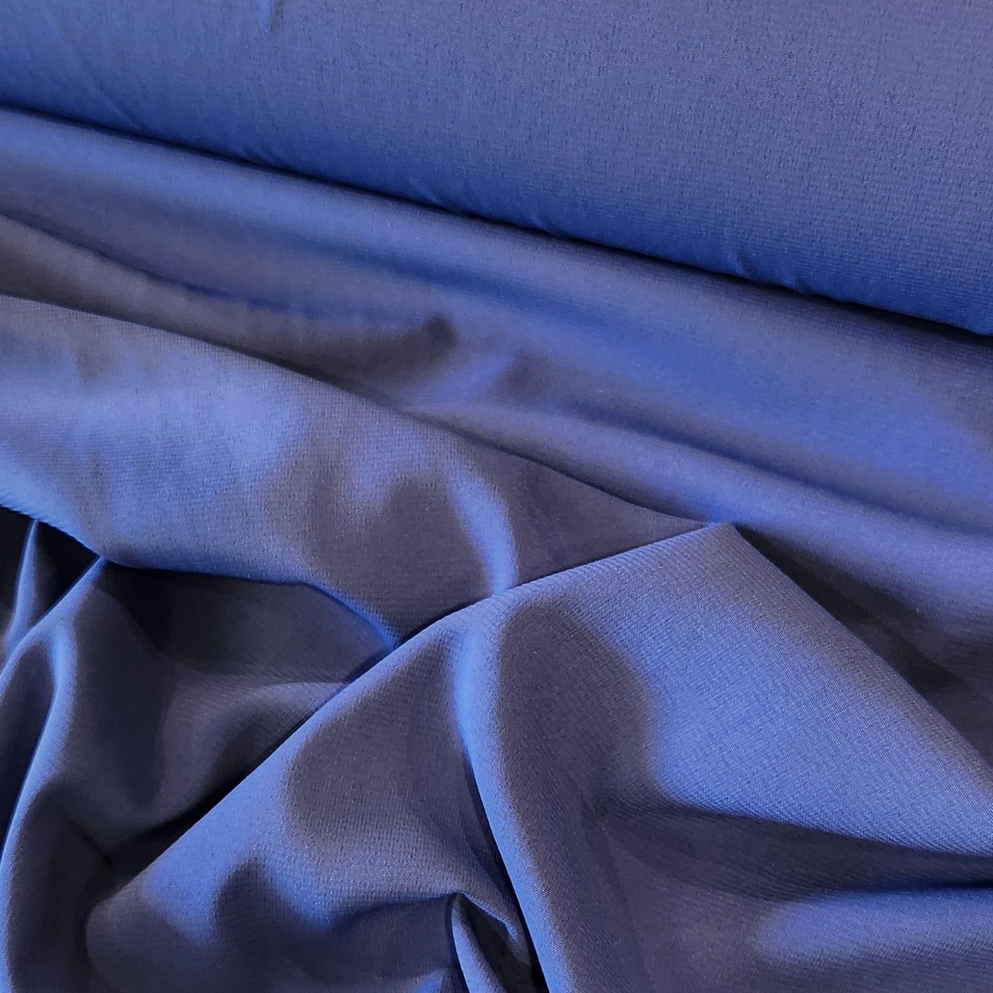 Deep blue stretch crepe de chine