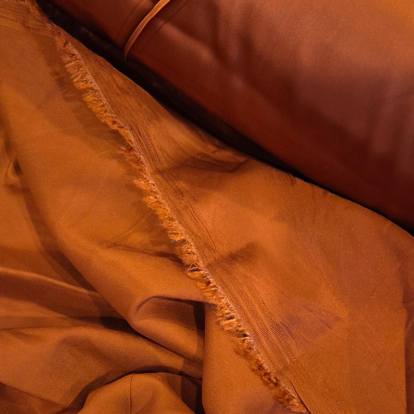 Bronze stretch viscose satin