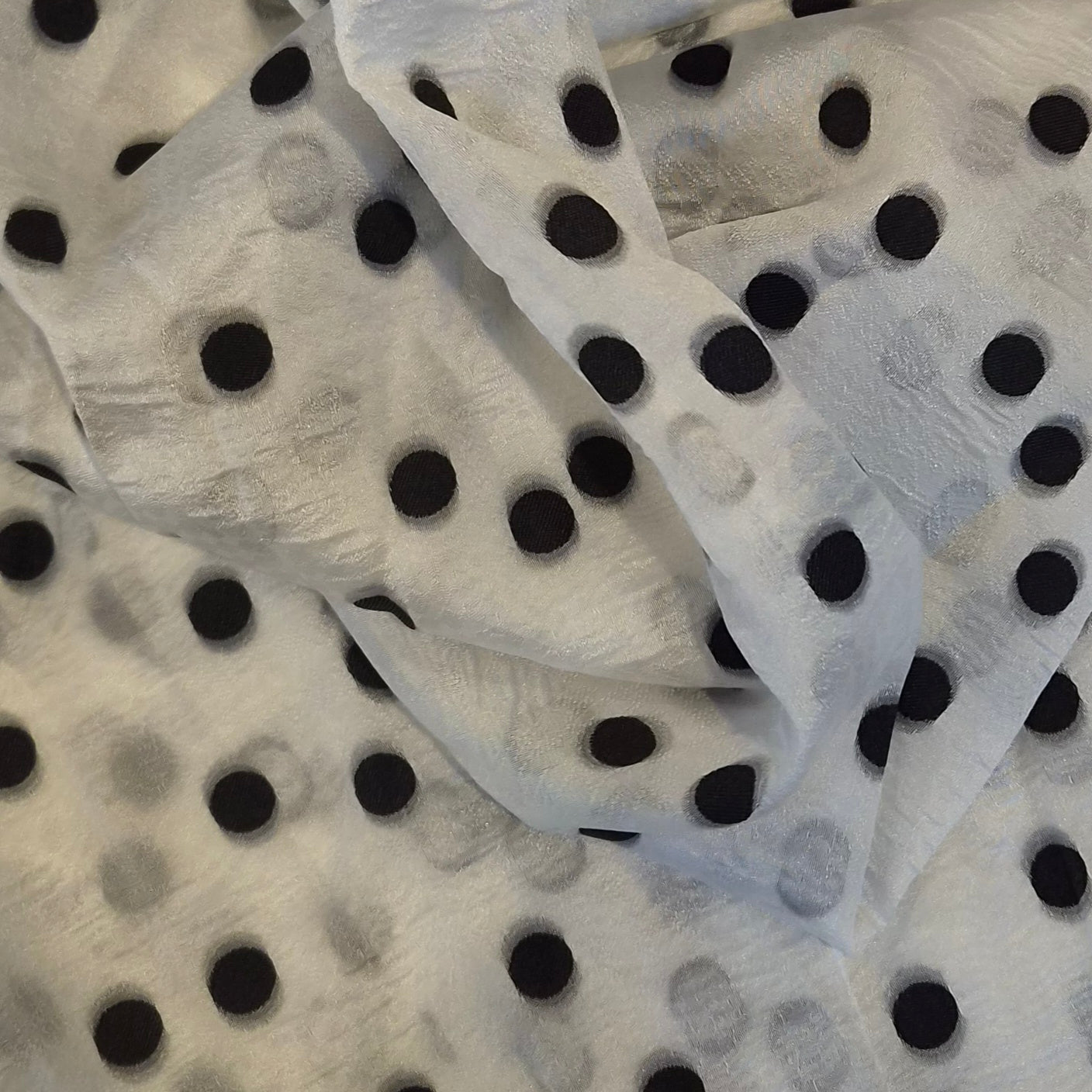70cm Night sky spot cloque double organza