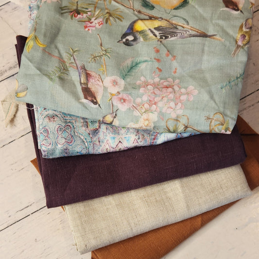 60. 5 pieces assorted linen and ramie