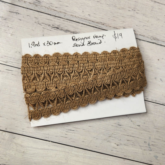 1.9m Designer hemp/ cotton trim