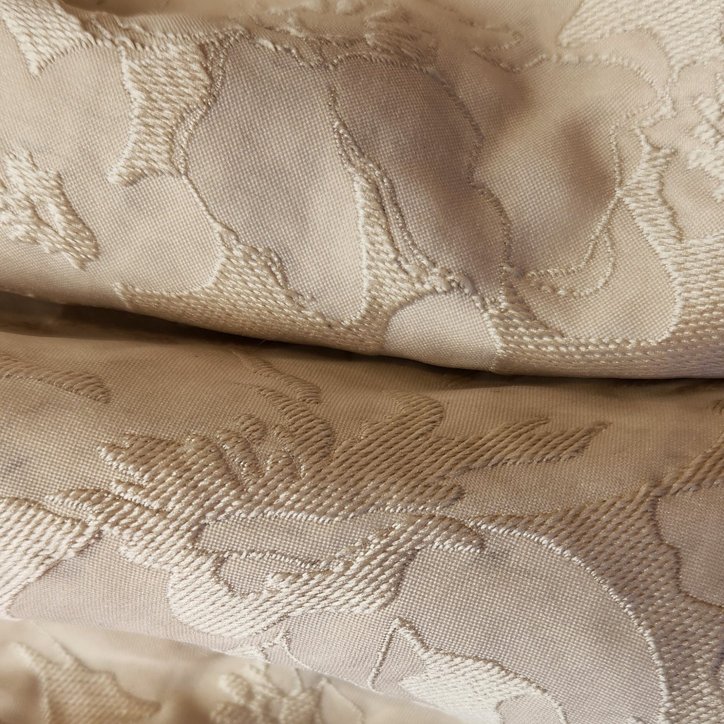Cream flowers jaquard brocade