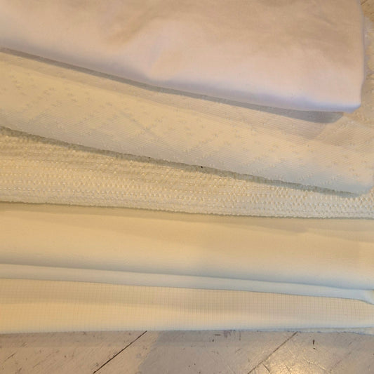 29. 5m Assorted cotton sateen, poly crepe suiting, textured cotton, woven stretch satin