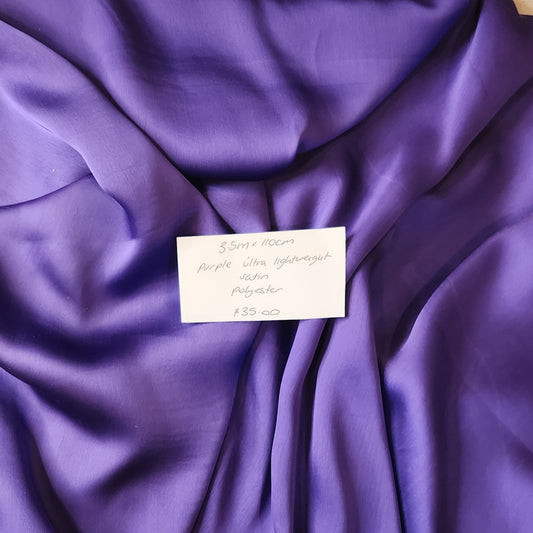 3.5m Purple ultra satin