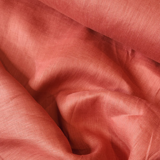 Red earth organic linen