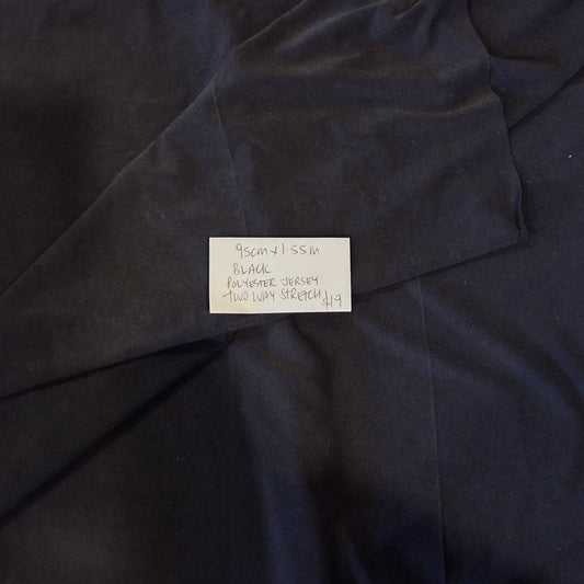 95cm Black polyester jersey