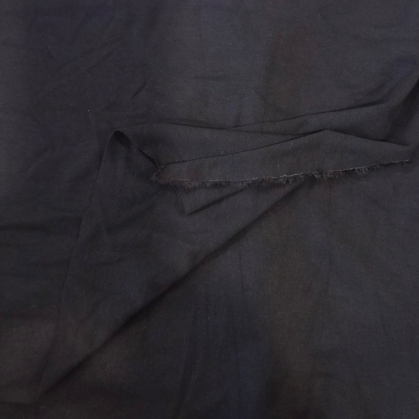 70cm Black supersoft ribbed jersey