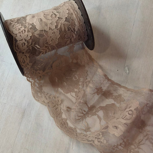 Josephine mocha dyed lace