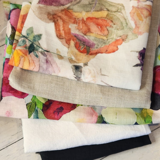 61. 5 pieces assorted linen