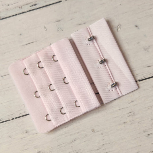 baby pink 55mm 3 Hook Bra Back