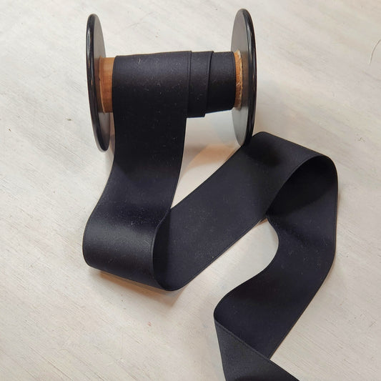 Black matt satin ribbon