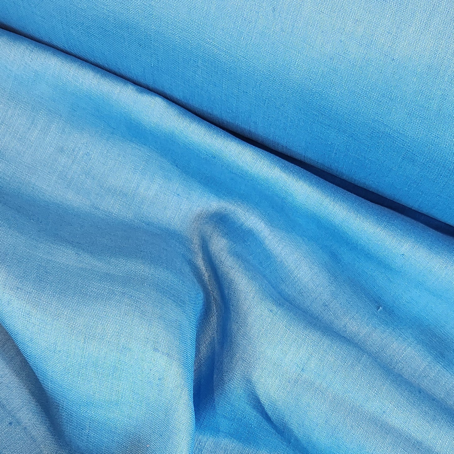 Azure blue linen