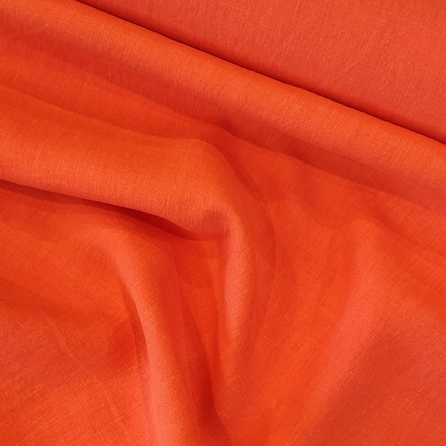 Brilliant coral linen