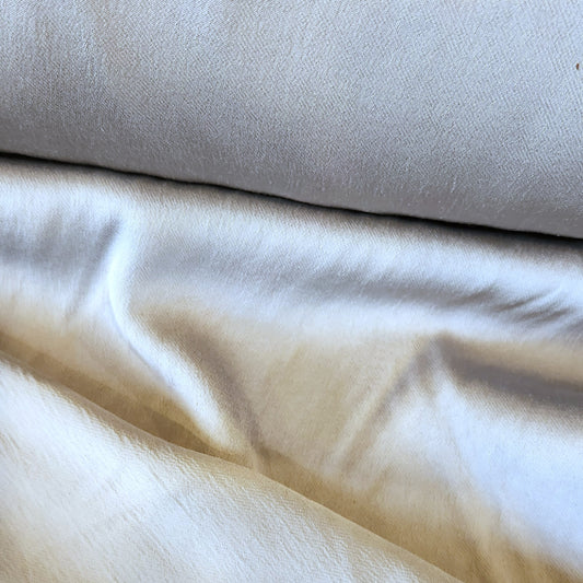 Silver fox Stretch Viscose Satin