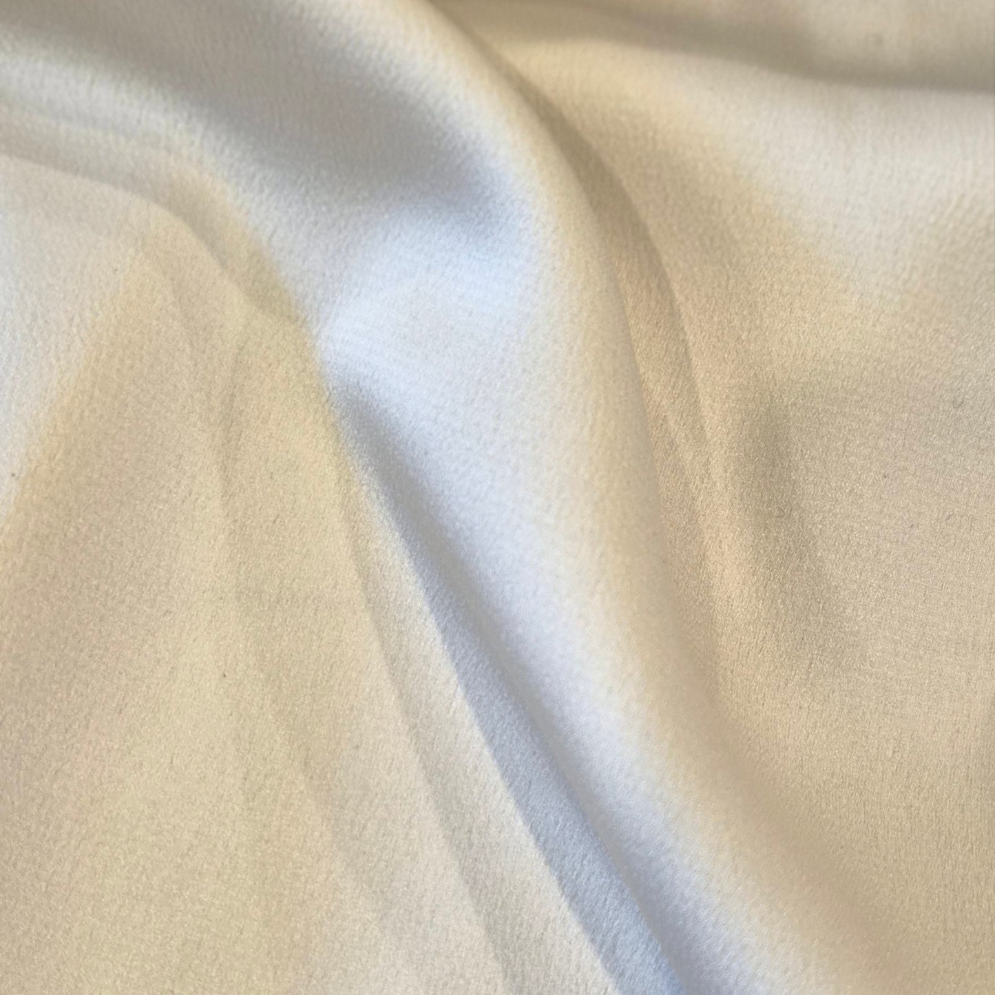 Ivory lightweight stretch satin
